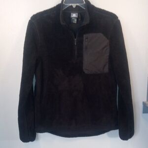 Columbia Women's Black 1/4 Zip Fleece Pullover with Pocket Size Medium